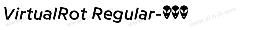 VirtualRot Regular字体转换